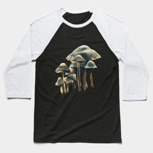 White Mushroom Baseball T-Shirt